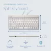 R-Go Tools ergonominė klaviatūra R-Go Split Break su pertraukų programine įranga, ergonomiška padalinta klaviatūra, QWERTY (US), Bluetooth, balta