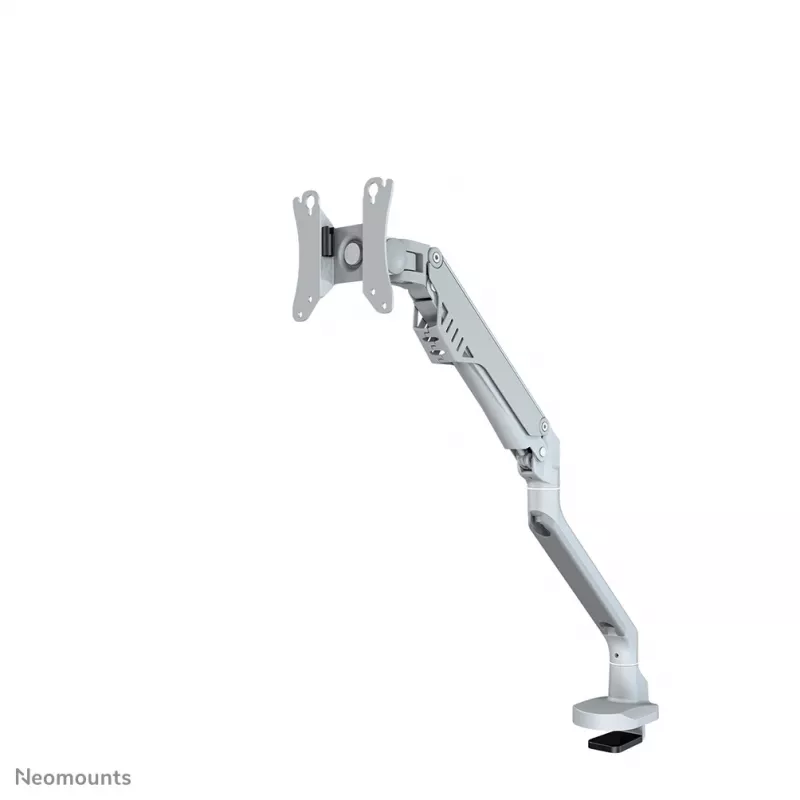 Neomounts FPMA-D750Sidabrinė2 monitoriaus laikiklis 10-32 colių - dujinė spyruoklė - viršutinis tvirtinimas - 180°-stop