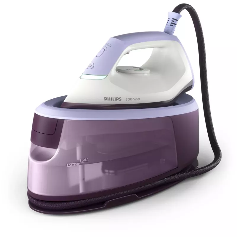 Philips 3000 serijos PSG3000/30 garų lyginimo stotis 2400 W 1,4 L keraminis padas Violetinė, Balta