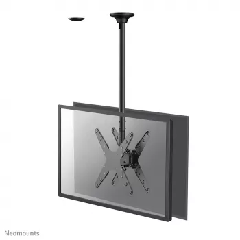 Neomounts FPMA-C340DJuoda dvigubas monitoriaus/TV lubų laikiklis 32-75 col. - h 106-156 cm