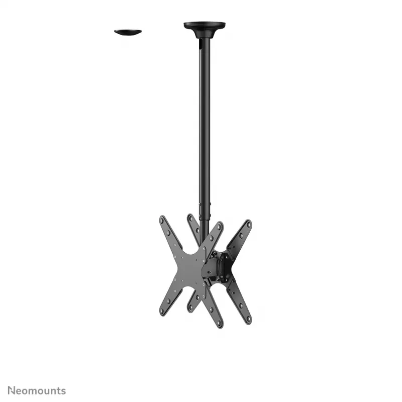 Neomounts FPMA-C340DJuoda dvigubas monitoriaus/TV lubų laikiklis 32-75 col. - h 106-156 cm