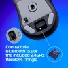 Belaidė žaidimų pelė KINGSTON HyperX Pulsefire Haste 2 Mini — abiem rankoms tinkama, 26 000 DPI, RF / Bluetooth / USB