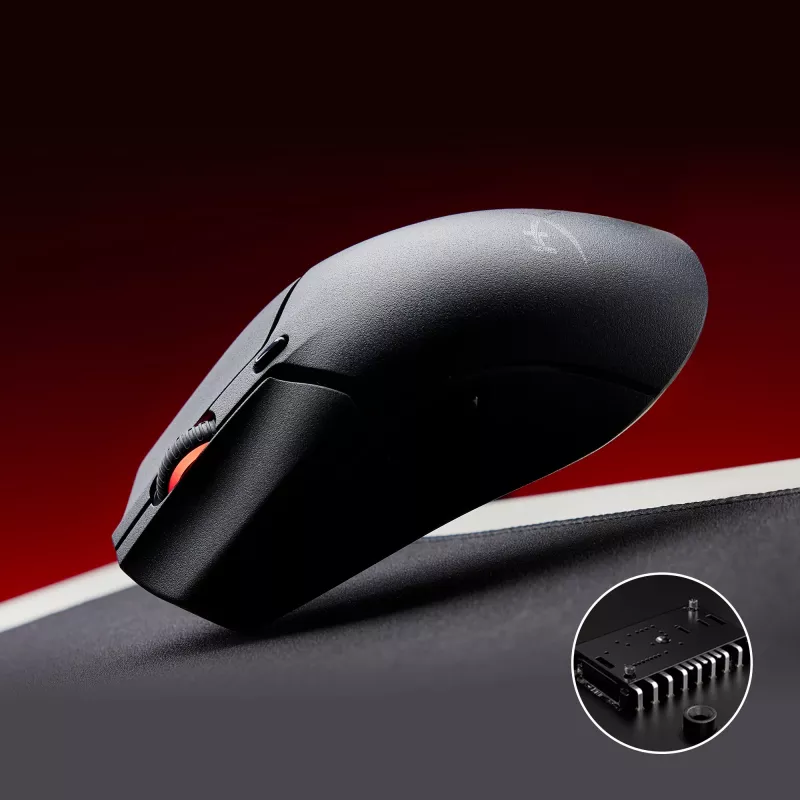 Belaidė žaidimų pelė KINGSTON HyperX Pulsefire Haste 2 Mini — abiem rankoms tinkama, 26 000 DPI, RF / Bluetooth / USB