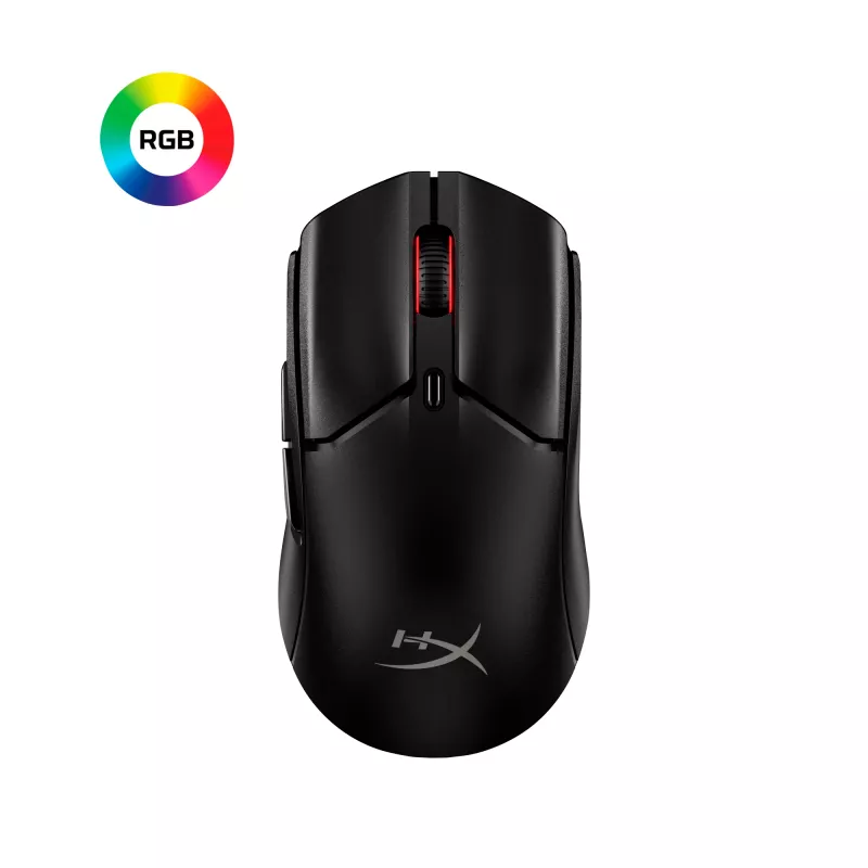 Belaidė žaidimų pelė KINGSTON HyperX Pulsefire Haste 2 Mini — abiem rankoms tinkama, 26 000 DPI, RF / Bluetooth / USB