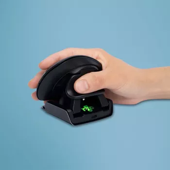 R-Go Tools Ergonominė pelė R-Go Twister, su pertraukų programine įranga, abiem rankoms tinkama pelė, sulankstoma, Bluetooth ir laidinė