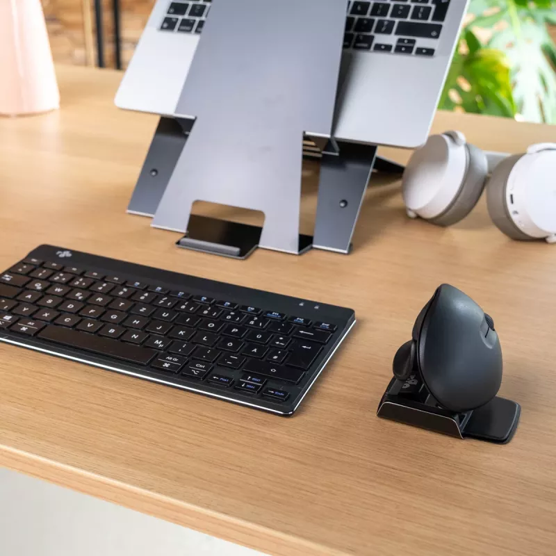 R-Go Tools Ergonominė pelė R-Go Twister, su pertraukų programine įranga, abiem rankoms tinkama pelė, sulankstoma, Bluetooth ir laidinė