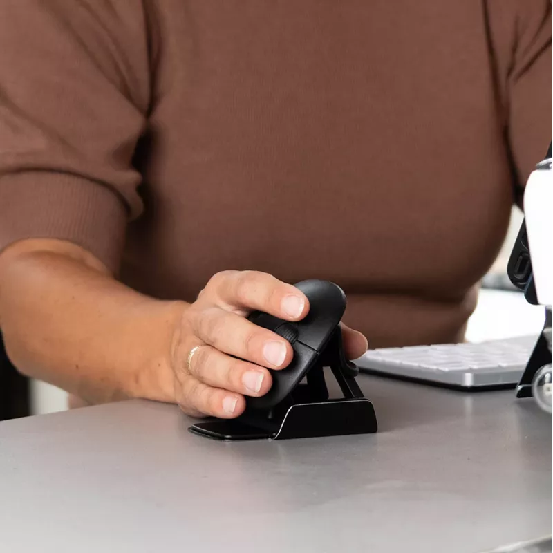 R-Go Tools Ergonominė pelė R-Go Twister, su pertraukų programine įranga, abiem rankoms tinkama pelė, sulankstoma, Bluetooth ir laidinė