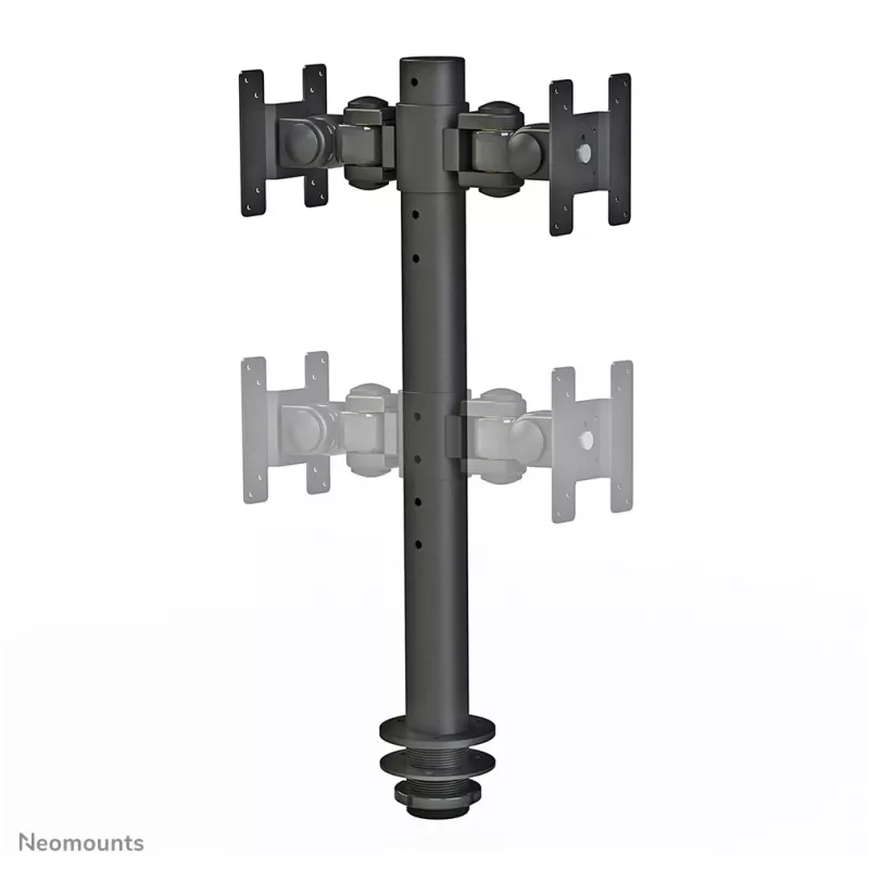 Neomounts FPMA-D050DJuoda Monitoro laikiklis 10-30 colių, Grommet, 10 kg, 25.4 cm (10 colių), 76.2 cm (30 colių), 100 x 100 mm, Juoda