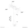 Neomounts FPMA-D050DJuoda Monitoro laikiklis 10-30 colių, Grommet, 10 kg, 25.4 cm (10 colių), 76.2 cm (30 colių), 100 x 100 mm, Juoda