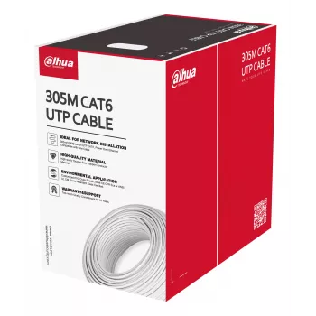 Dahua Technology PFM920I-6UN-C-V2 tinklo kabelis Baltas 305 m Cat6 U/UTP (UTP)
