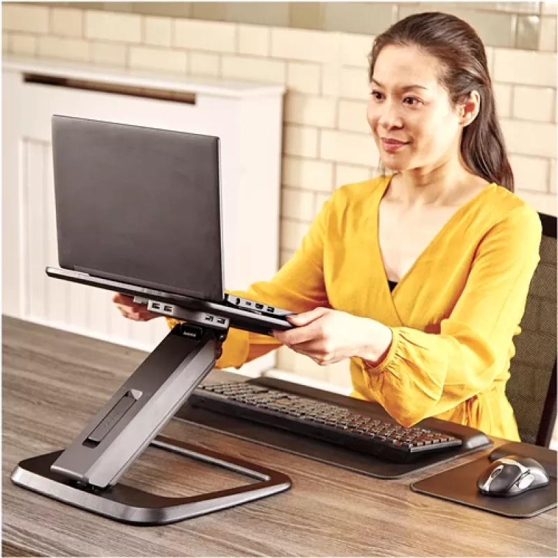 Fellowes 8064301 nešiojamojo kompiuterio stovas Juoda 48.3 cm (19 colių)