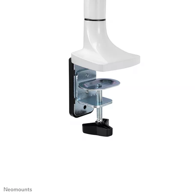 Neomounts NM-D750WHITE monitoriaus laikiklis 10-32 colių – dujinė spyruoklė, spaustuvas / kiauryminis tvirtinimas, 9 kg, 25,4 cm (10 colių), 81,3 cm (32 colių), 100 x 100 mm, balta