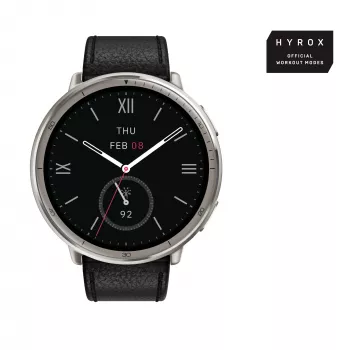 Amazfit W2433EU1N išmanusis laikrodis / sportinis laikrodis 3,35 cm (1,32 col.) AMOLED skaitmeninis 466 x 466 pikseliai jutiklinis sidabrinis