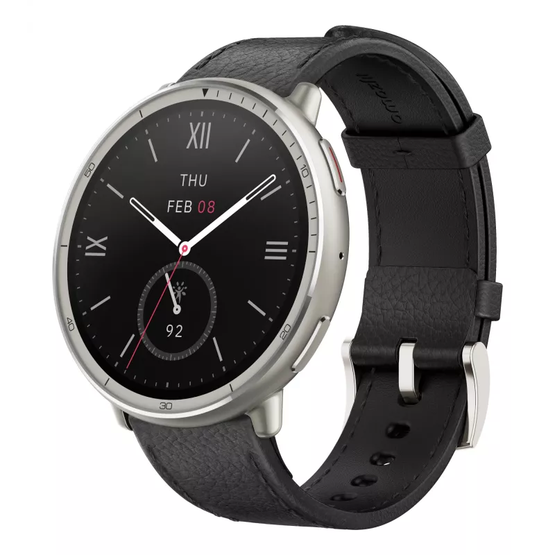 Amazfit W2433EU1N išmanusis laikrodis / sportinis laikrodis 3,35 cm (1,32 col.) AMOLED skaitmeninis 466 x 466 pikseliai jutiklinis sidabrinis
