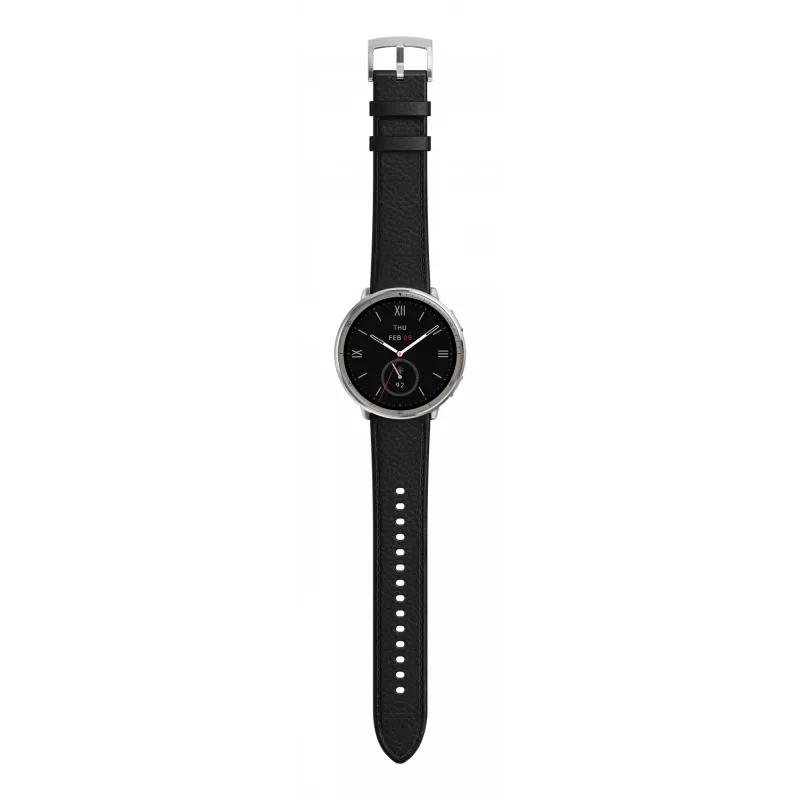 Amazfit W2433EU1N išmanusis laikrodis / sportinis laikrodis 3,35 cm (1,32 col.) AMOLED skaitmeninis 466 x 466 pikseliai jutiklinis sidabrinis