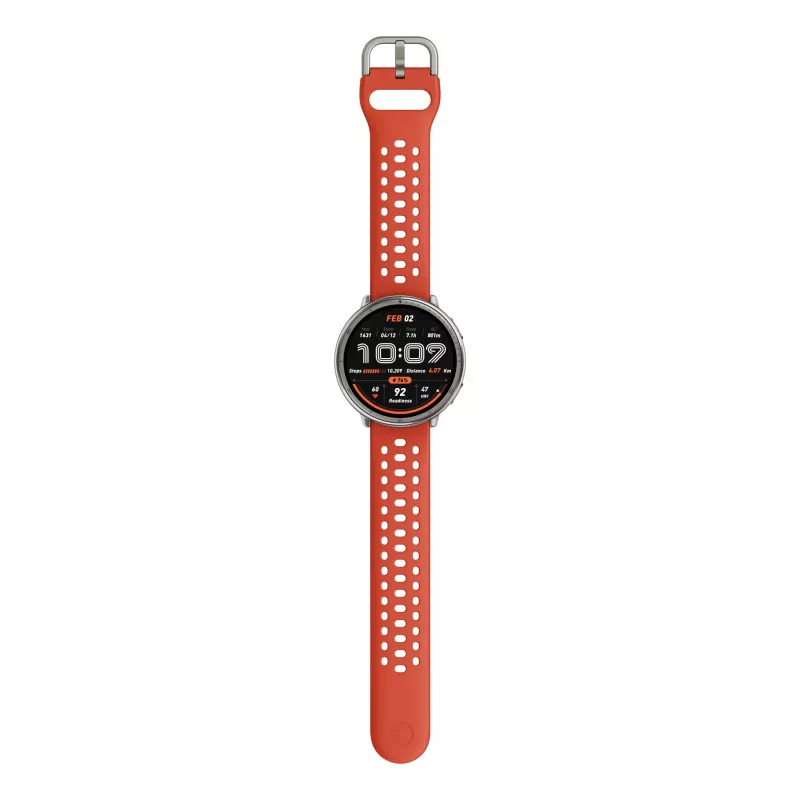 Amazfit W2433EU1N išmanusis laikrodis / sportinis laikrodis 3,35 cm (1,32 col.) AMOLED skaitmeninis 466 x 466 pikseliai jutiklinis sidabrinis