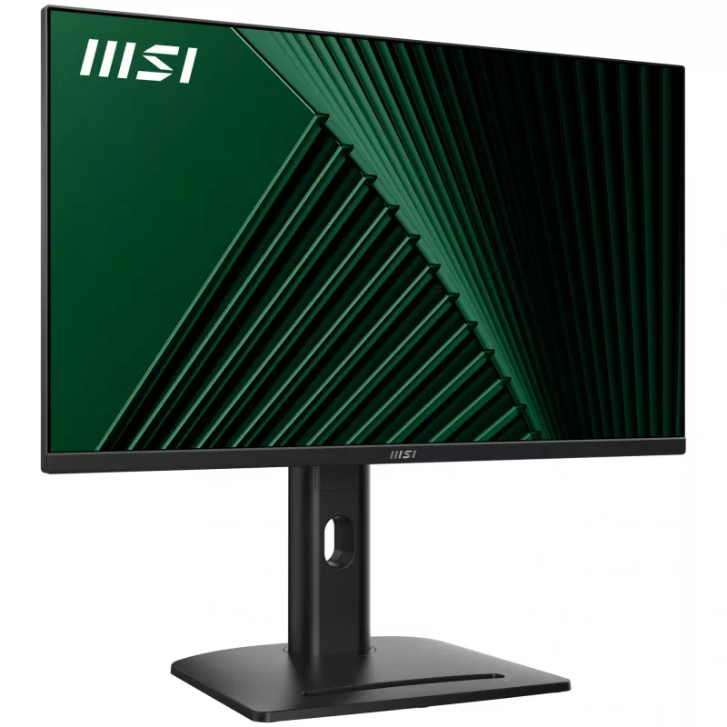 MSI PRO MP275PG 27 colių monitorius, FHD (1920 x 1080), 100Hz, IPS, 1ms, 1x HDMI 1.4b, 1x DP 1.2a išvestis, 1x D-Sub(VGA), įmontuoti garsiakalbiai, Anti-Glare, Anti-Flicker, Mažiau mėlynos šviesos, TÜV sertifikuotas, VESA, Kensington, 4 krypčių reguliuoja