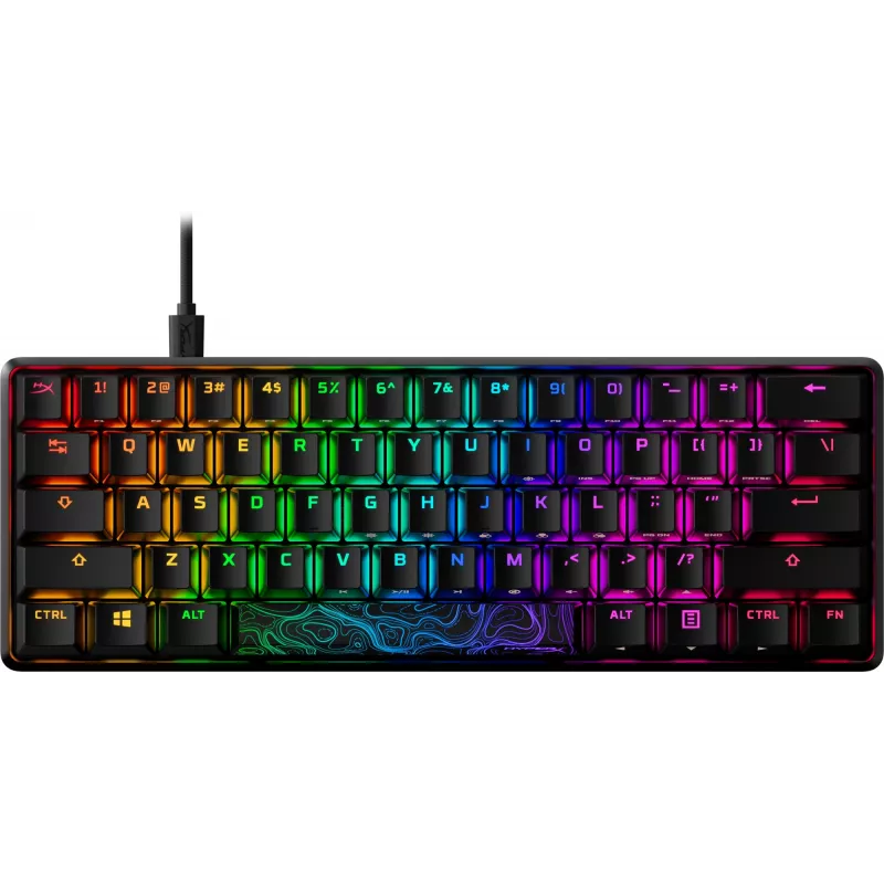 HyperX Alloy Origins 60 - mechaninė žaidimų klaviatūra - HX Red (US išdėstymas)