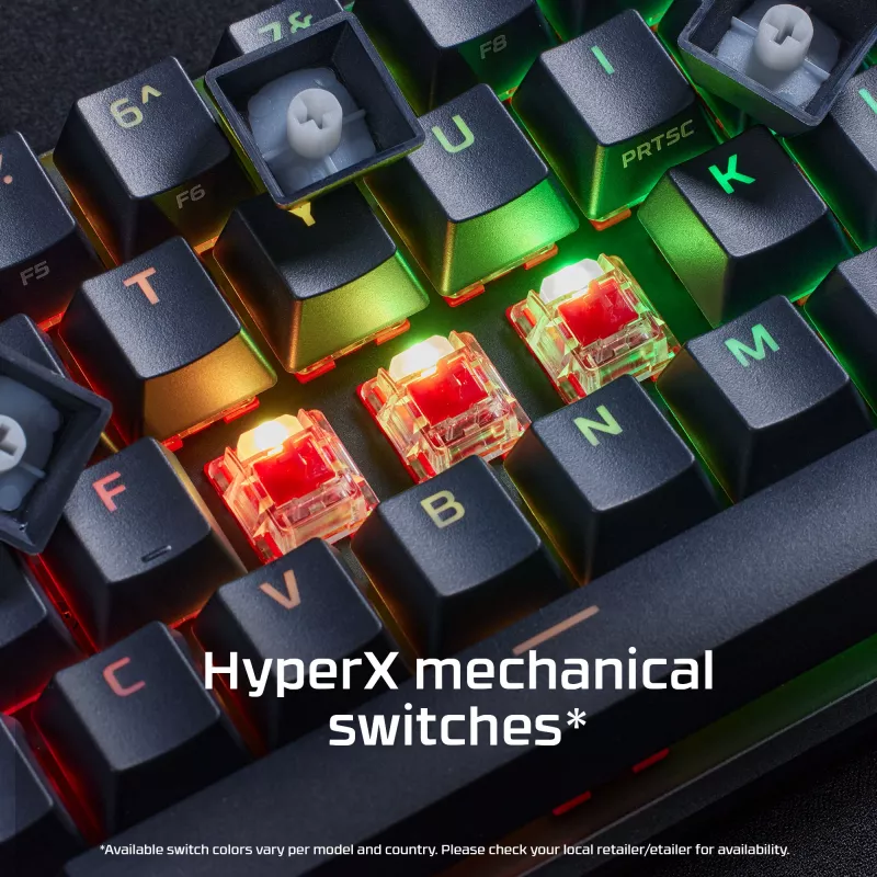 HyperX Alloy Origins 65 - Mechaninė žaidimų klaviatūra - HX Red (US išdėstymas)