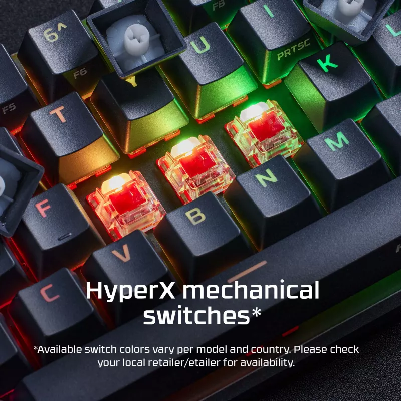 HyperX Alloy Origins 65 - Mechaninė žaidimų klaviatūra - HX Red (US išdėstymas)