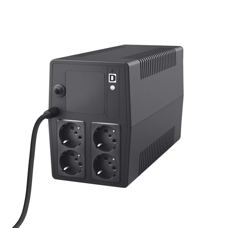 Trust Paxxon nepertraukiamo maitinimo šaltinis (UPS) 1 kVA 600 W 4 kintamosios srovės išvadai (-ų)