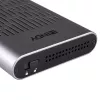 Lindy USB 3.2 Gen 2x2 dvigubas M.2 NVMe SSD korpusas su klonavimo funkcija