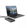 Lindy USB 3.2 Gen 2x2 dvigubas M.2 NVMe SSD korpusas su klonavimo funkcija