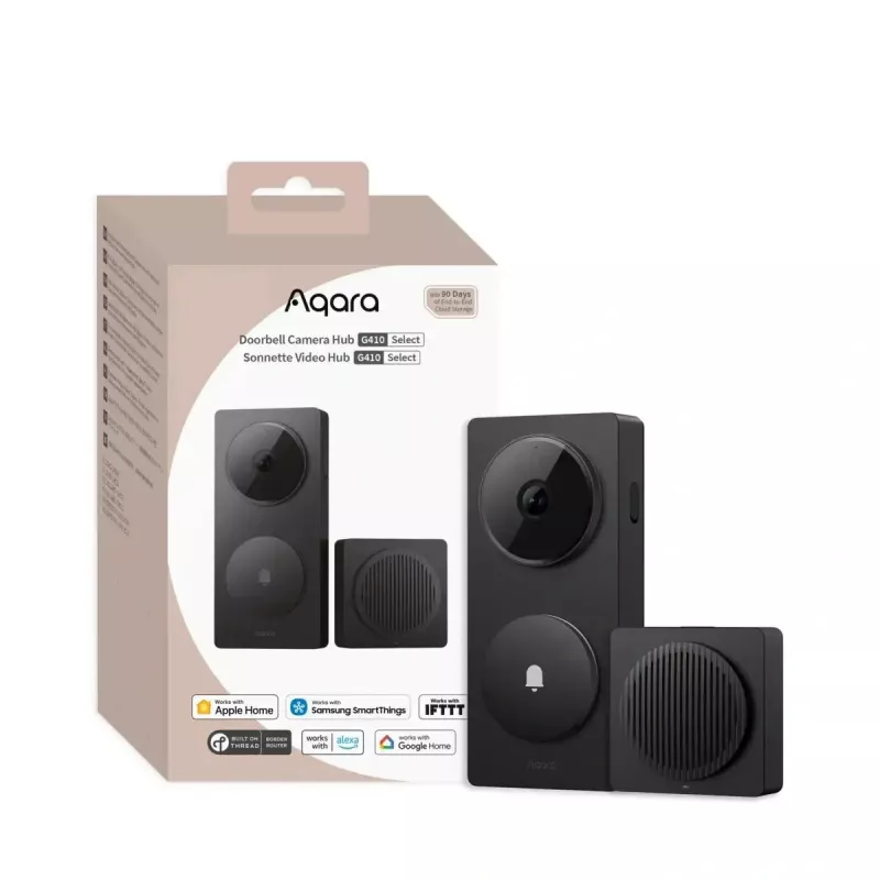 Durų skambučio kameros centras Aqara SMART HOME G410 CH-C09D-B juodas
