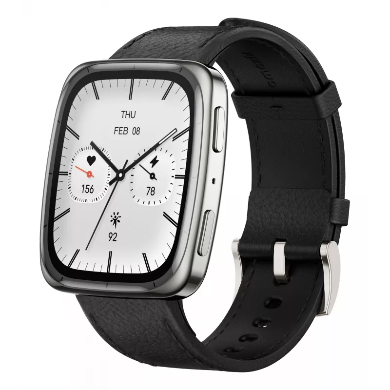 Amazfit Active 2 Square išmanusis laikrodis, juodas (W2434GL2N)