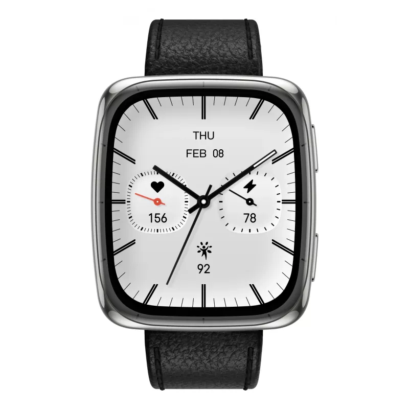 Amazfit Active 2 Square išmanusis laikrodis, juodas (W2434GL2N)
