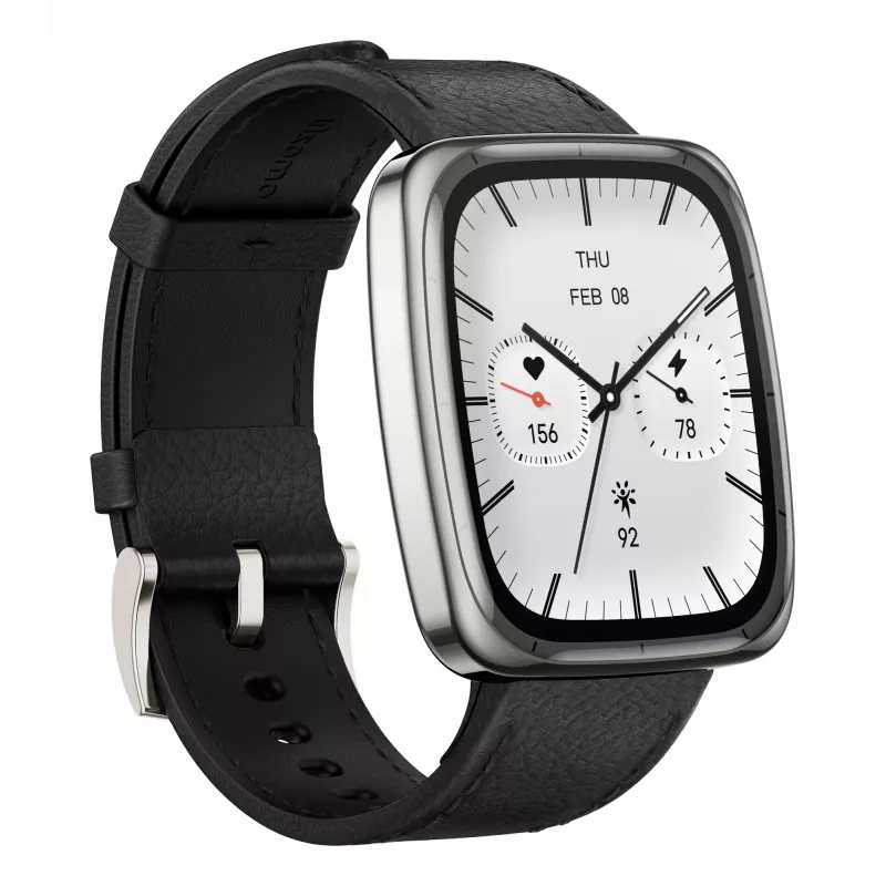 Amazfit Active 2 Square išmanusis laikrodis, juodas (W2434GL2N)
