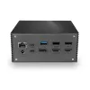 “Lindy DST-Pro 101”, USB-C nešiojamojo kompiuterio prijungimo stotelė su 4K palaikymu ir 100 W maitinimo bloku