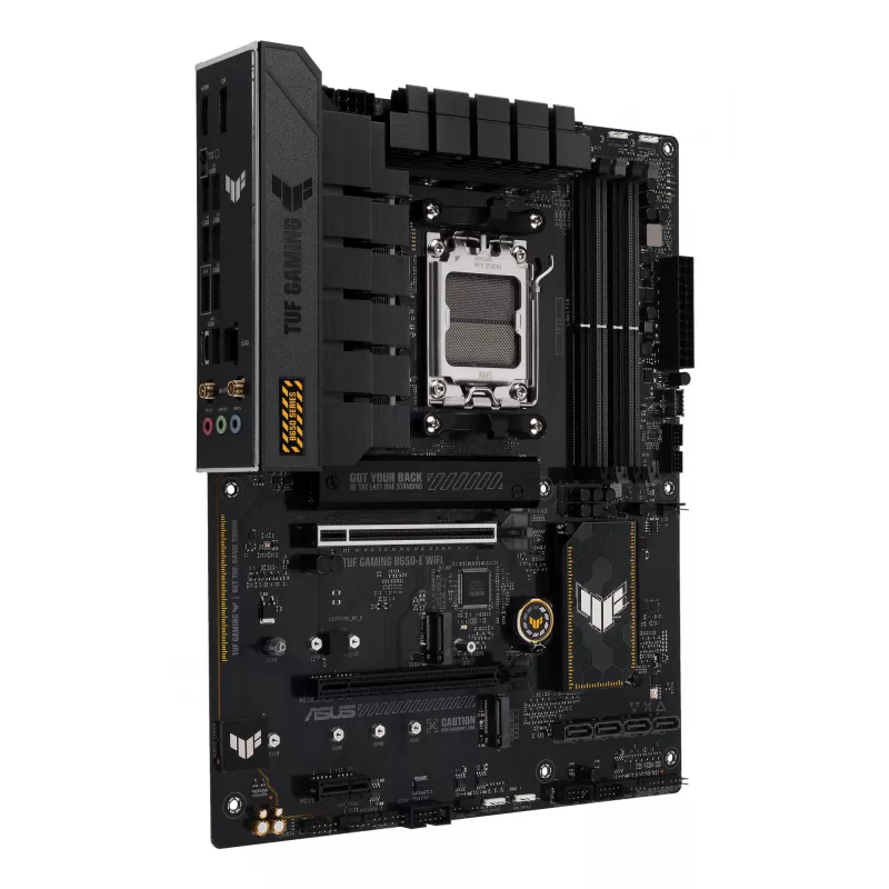 Pagrindinė plokštė ASUS TUF GAMING B650-E WIFI ATX Socket AM5 DDR5 4x DIMM 192GB Wi‑Fi 6E Bluetooth 5.3 3x M.2 2.5Gb LAN