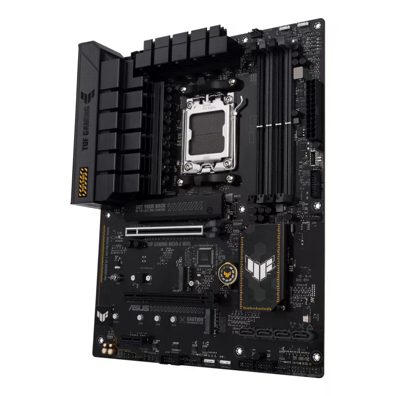 Pagrindinė plokštė ASUS TUF GAMING B650-E WIFI ATX Socket AM5 DDR5 4x DIMM 192GB Wi‑Fi 6E Bluetooth 5.3 3x M.2 2.5Gb LAN