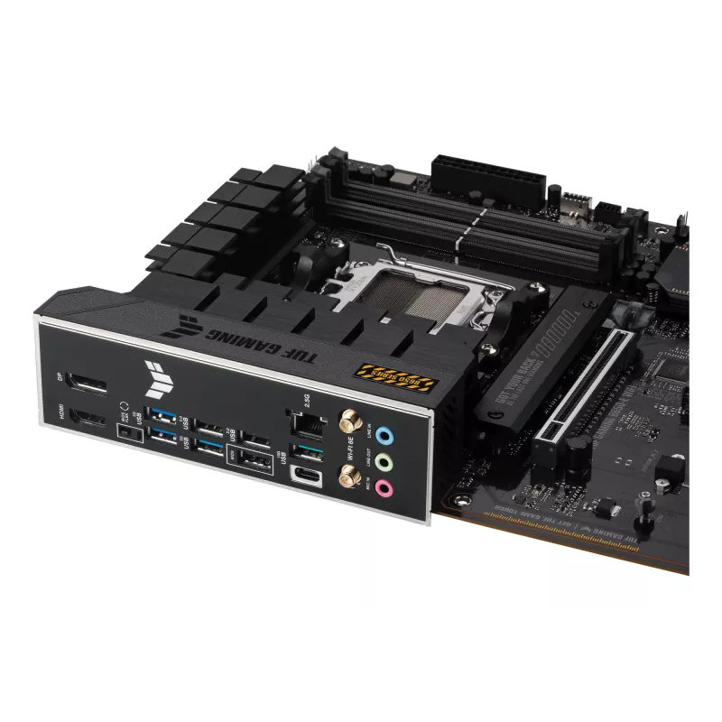 Pagrindinė plokštė ASUS TUF GAMING B650-E WIFI ATX Socket AM5 DDR5 4x DIMM 192GB Wi‑Fi 6E Bluetooth 5.3 3x M.2 2.5Gb LAN