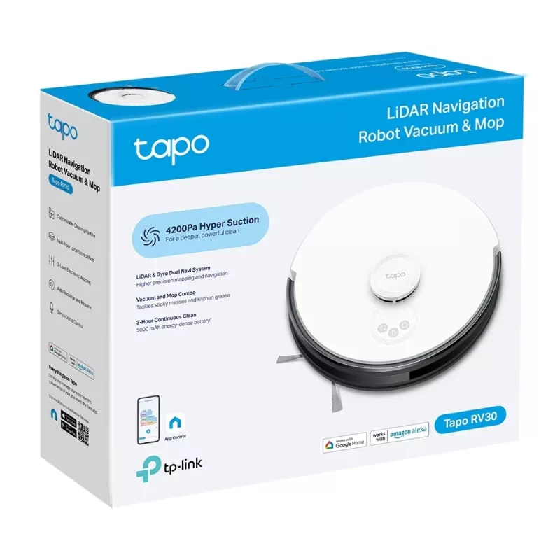 TP-Link Tapo LiDAR navigacijos robotas dulkių siurblys ir šluota