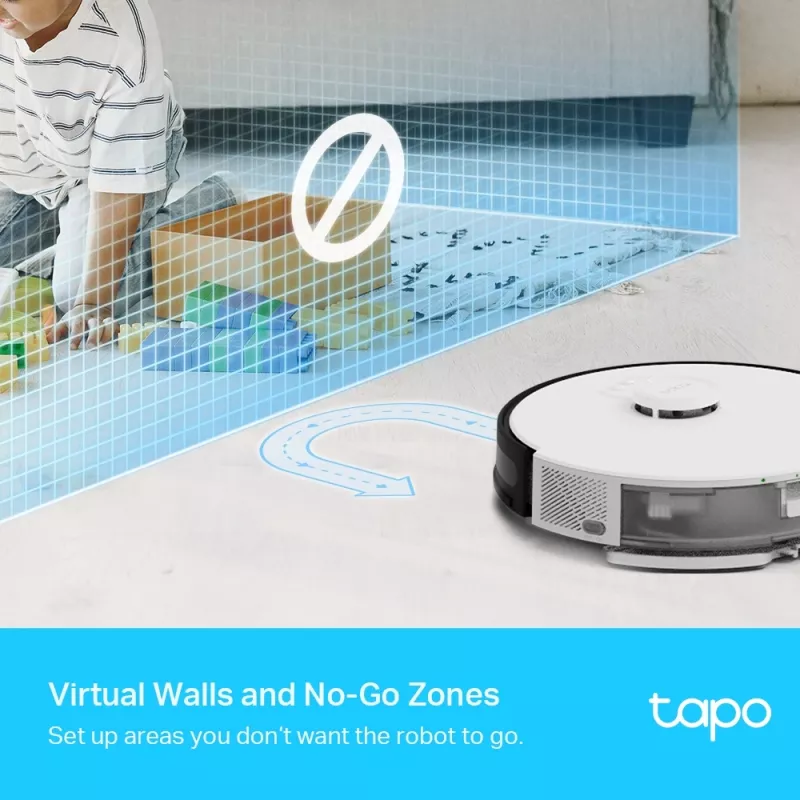 TP-Link Tapo LiDAR navigacijos robotas dulkių siurblys ir šluota