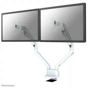 Neomounts FPMA-D750DWHITE2 monitoriaus laikiklis 10-32 colių - dujinė spyruoklė - viršutinis tvirtinimas - 180° stabdys