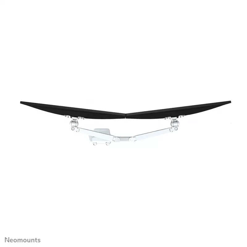 Neomounts FPMA-D750DWHITE2 monitoriaus laikiklis 10-32 colių - dujinė spyruoklė - viršutinis tvirtinimas - 180° stabdys