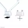 Neomounts FPMA-D750DWHITE2 monitoriaus laikiklis 10-32 colių - dujinė spyruoklė - viršutinis tvirtinimas - 180° stabdys