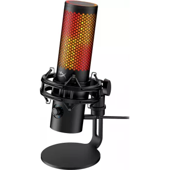HyperX QuadCast 2 S - USB mikrofonas (juodas), Stalinis mikrofonas, -8 dB, 20 - 20000 Hz, 1 Ω, laidinis, USB