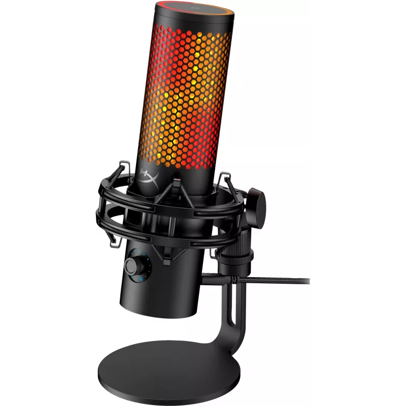 HyperX QuadCast 2 S - USB mikrofonas (juodas), Stalinis mikrofonas, -8 dB, 20 - 20000 Hz, 1 Ω, laidinis, USB