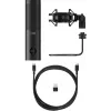 HyperX QuadCast 2 S - USB mikrofonas (juodas), Stalinis mikrofonas, -8 dB, 20 - 20000 Hz, 1 Ω, laidinis, USB