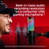 HyperX QuadCast 2 S - USB mikrofonas (juodas), Stalinis mikrofonas, -8 dB, 20 - 20000 Hz, 1 Ω, laidinis, USB