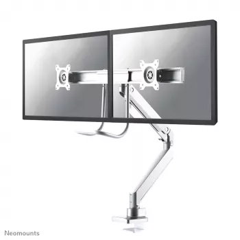 Neomounts NM-D775DXWHITE monitorio laikiklis 10-32 col. - dujinė spyruoklė - Topfix - 180°-stabdys