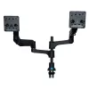 R-Go Tools Monitorio rankena R-Go Caparo Dual, dviem monitoriams, reguliuojama su dujine spyruokle, 3-9 kg keliamoji galia, 100% cirkuliari, juoda