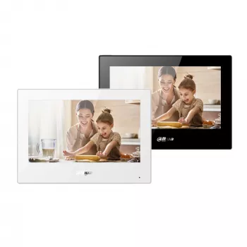 Vaizdo domofono ekranas DAHUA VTH5321GB-W, 7 colių skydelis, 12 V DC, Wi‑Fi 802.11b/g/n, Ethernet 10/100 Mbps, 189.6×134.6×26 mm