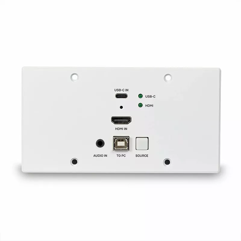 Lindy 150 m Cat.6 HDMI 4K60 ir Type C HDBaseT EU sieninė plokštė KVM plėtiklis, siųstuvas