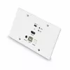 Lindy 150 m Cat.6 HDMI 4K60 ir Type C HDBaseT EU sieninė plokštė KVM plėtiklis, siųstuvas
