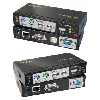 “Lindy” 300 m CAT5 KVM ilgintuvo rinkinys, USB ir VGA